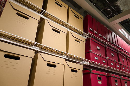 Secure document archive storage facility